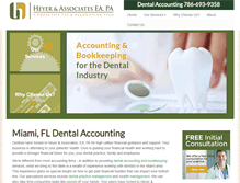 Tablet Screenshot of dentistaccountant.com